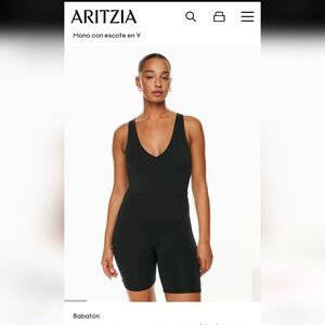 BABATON  AritziaCONTOUR V-NECK ROMPER SIZE M